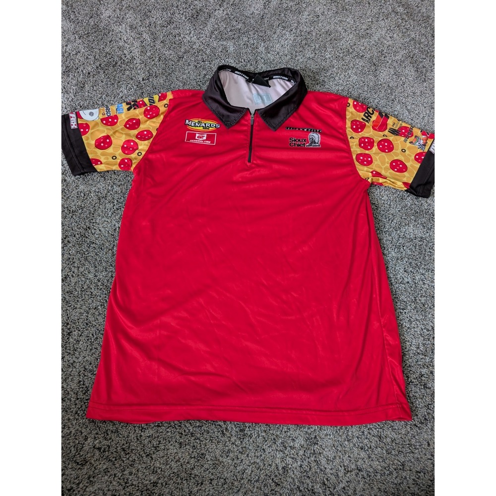 Matrix Brayton Laster ARCA Menards Series Racing Jersey Pizza Man Red‎ Mens M